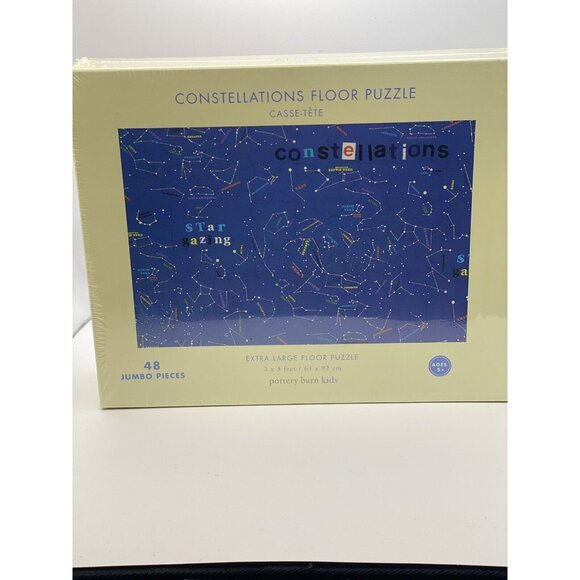 Pottery Barn Kids Constellations Space PUZZLE 2' x 3' 48 Jumbo Piece New Sealed - Picture 1 of 5